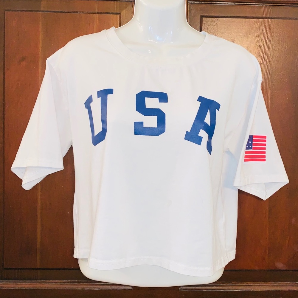 USA Cropped T-shirt